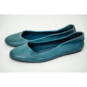 Handmade leather flats purchased in Nigeria